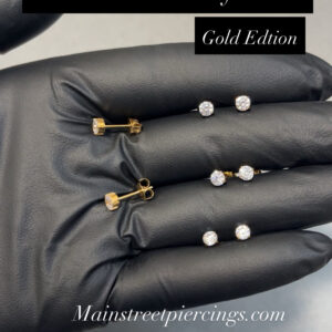Mainstreet Luxury Studs Gold (2 Pairs)